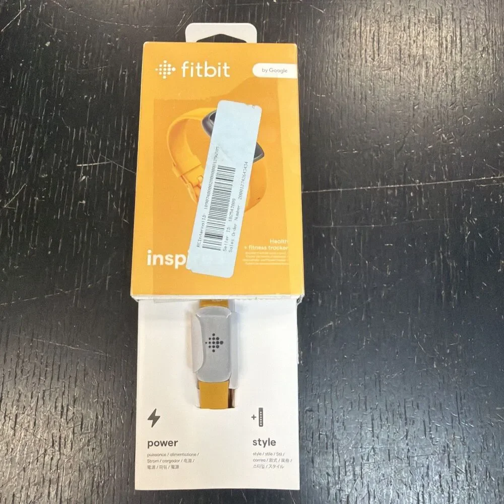 Fitbit Inspire 3 Morning Glow Wellness Tracker Watch, 19.5mm - Yellow
